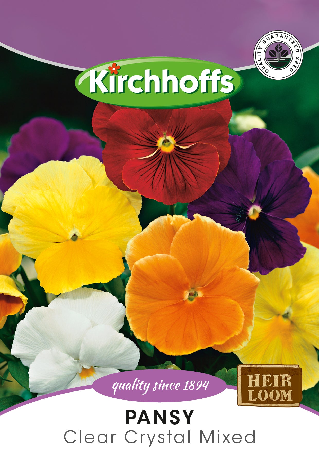 Pansy Clear Crystal Mixed Seeds