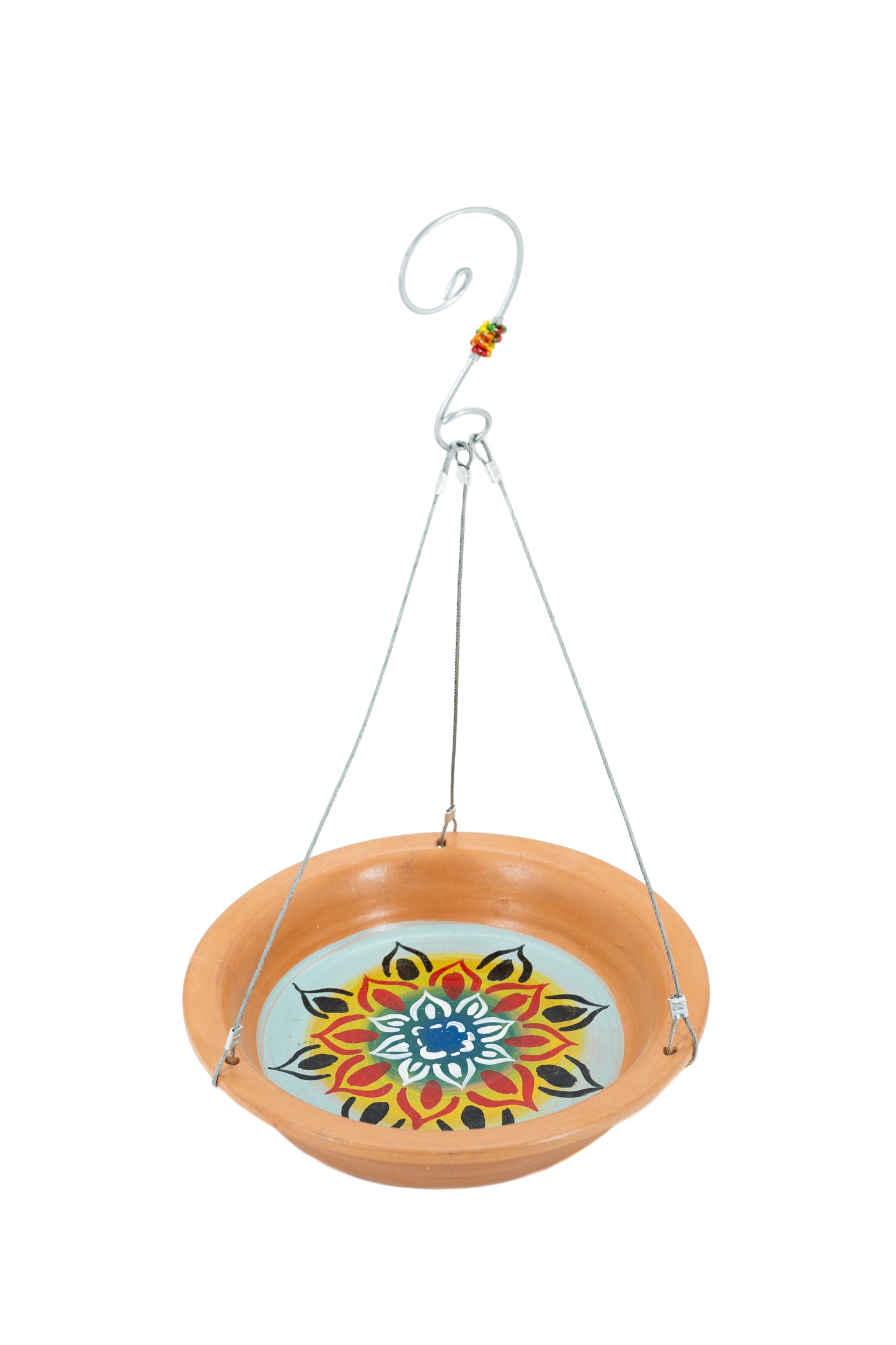 Terracotta bird bath