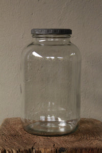 Glass storage 2L jar with lid