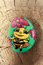 Load image into Gallery viewer, Bee Painted Rock
