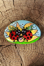 Load image into Gallery viewer, Ladybug Painted Rock

