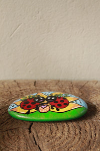 Ladybug Painted Rock