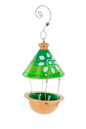 Terracotta bird seed feeder