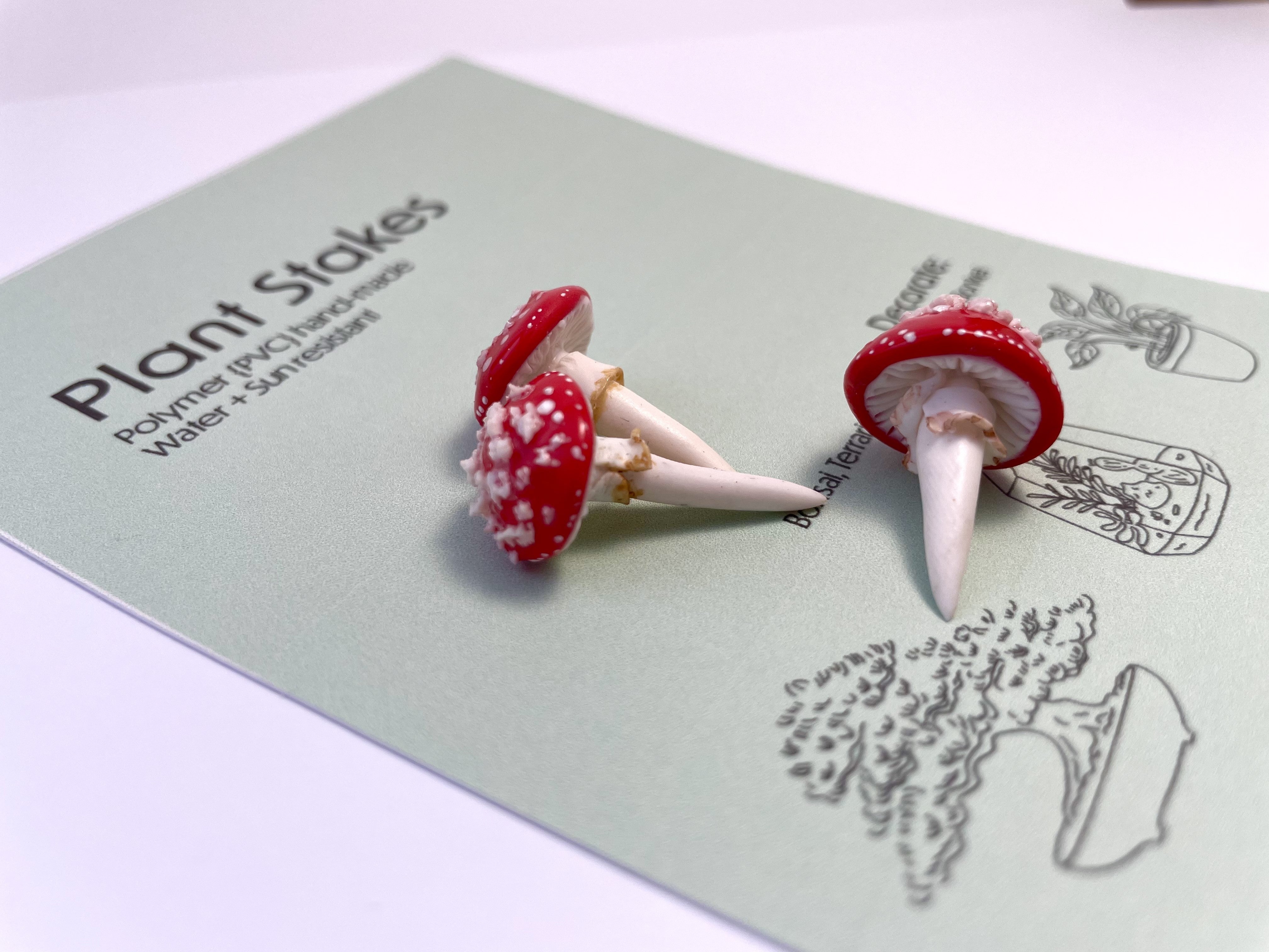 Red Agaric Mushroom stakes