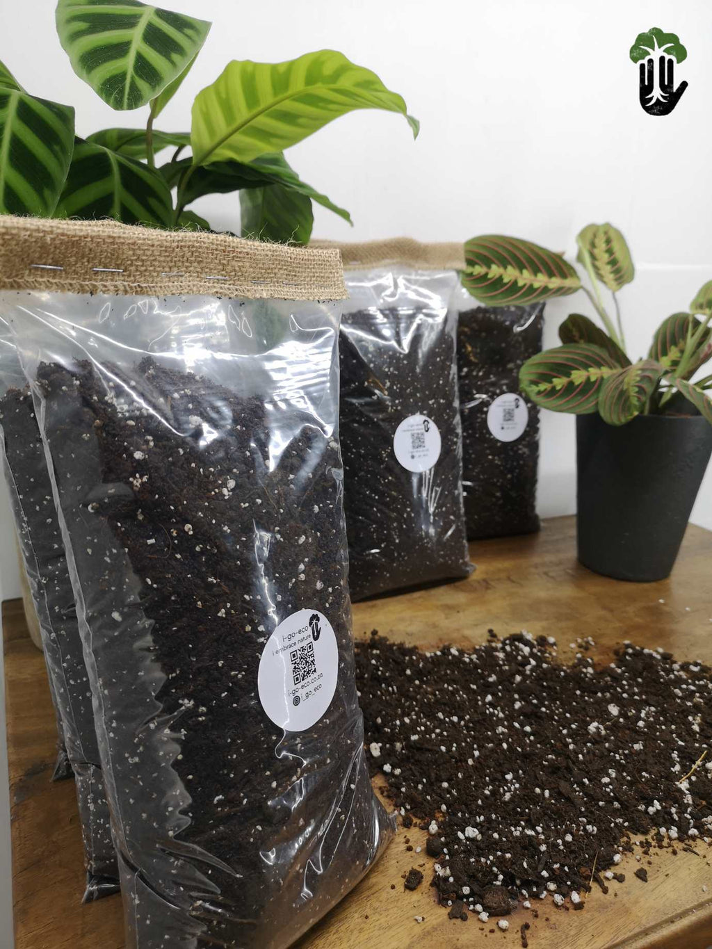 Indoor potting soil mix