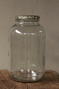Glass storage 2L jar with lid